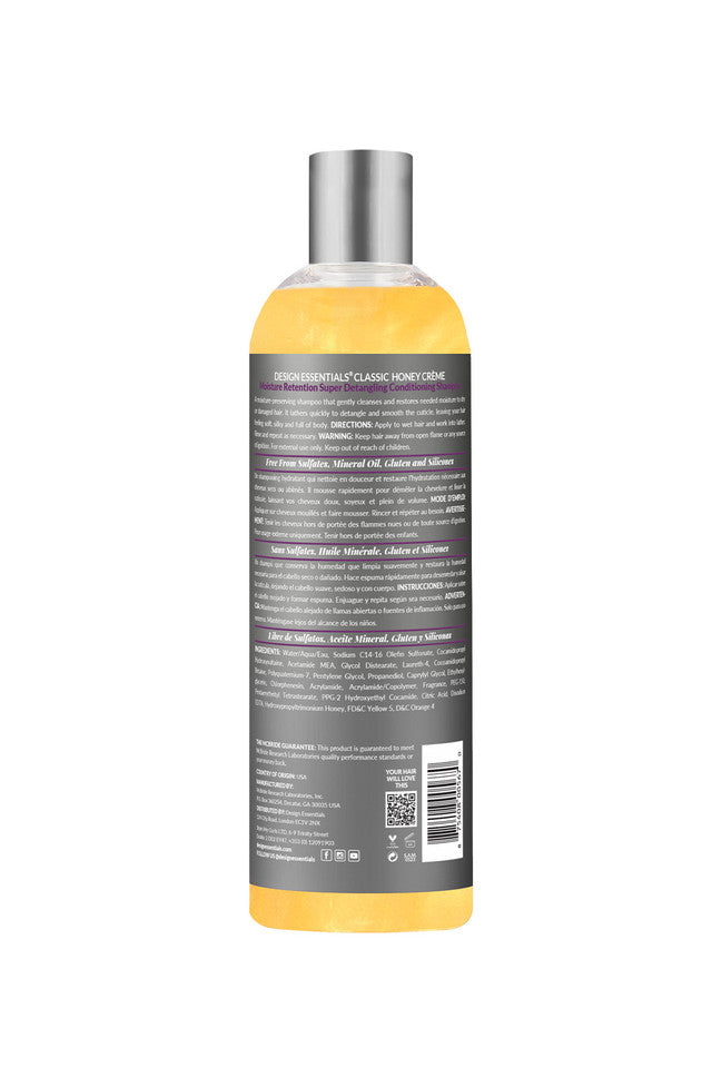 Design Essentials Honey Creme Moisture Retention Super Detangling Conditioning Shampoo