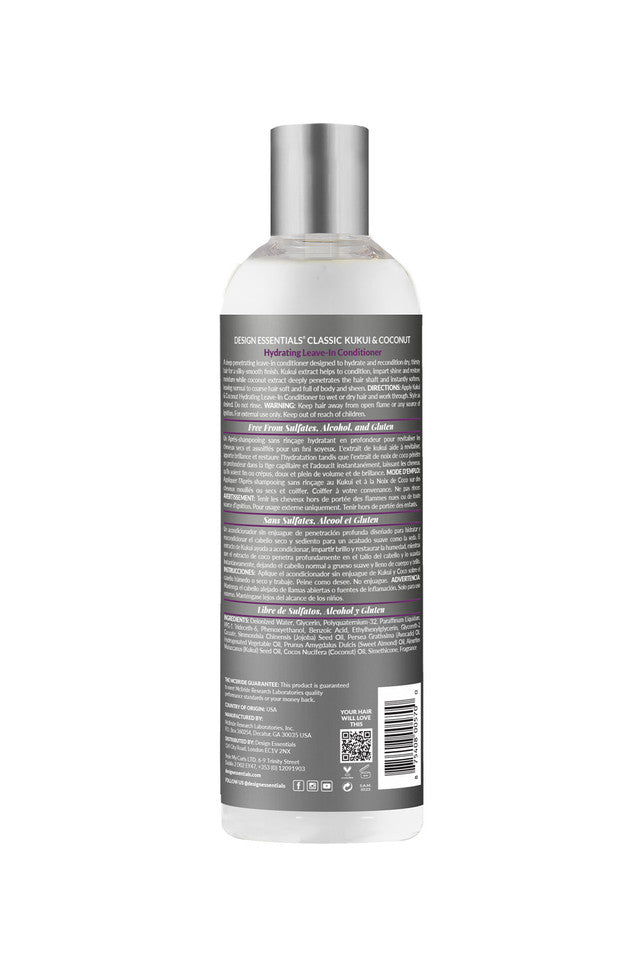 Design Essentials Kukui & Coconut Hydrating Leave-In Conditioner