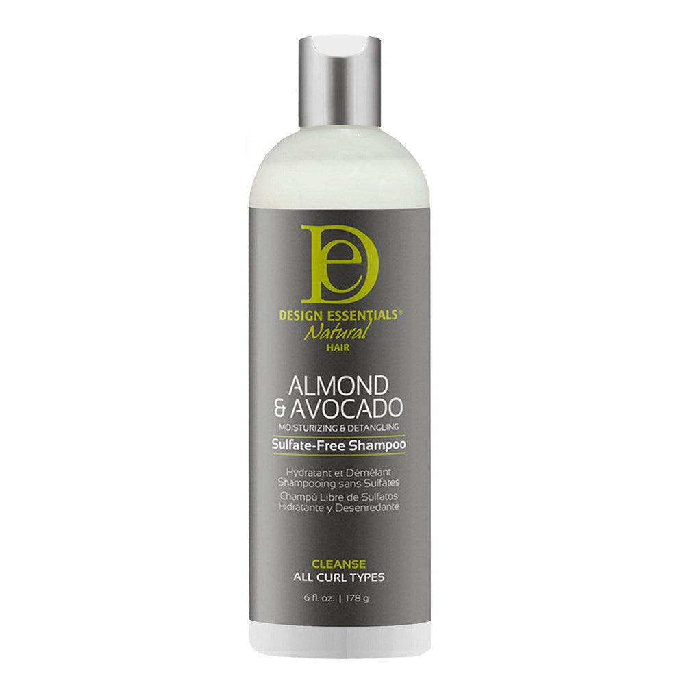 Design Essentials Almond & Avocado Moisturizing & Detangling Sulfate-Free Shampoo 6oz