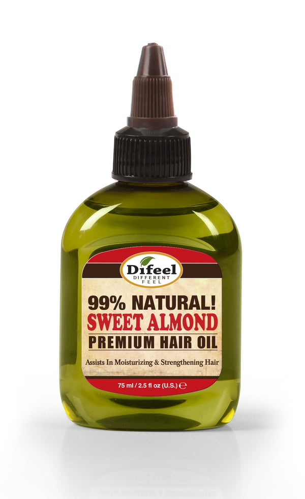 Difeel Premium Natural Hair Oil - Sweet Almond Oil
