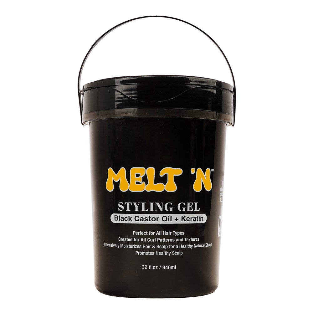 EBIN Melt'N Styling Gel - Black Castor Oil + Keratin 32oz