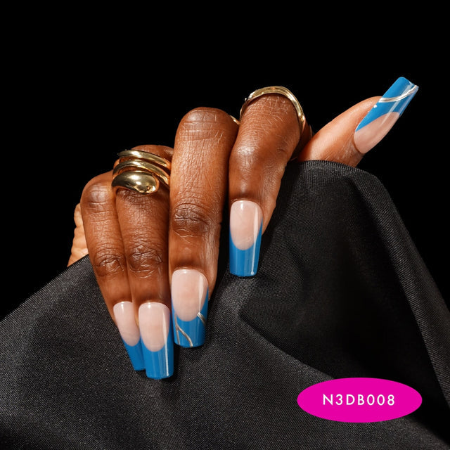 EBIN Press-On Nails Brooklyn Hottie #N3DB008 Long