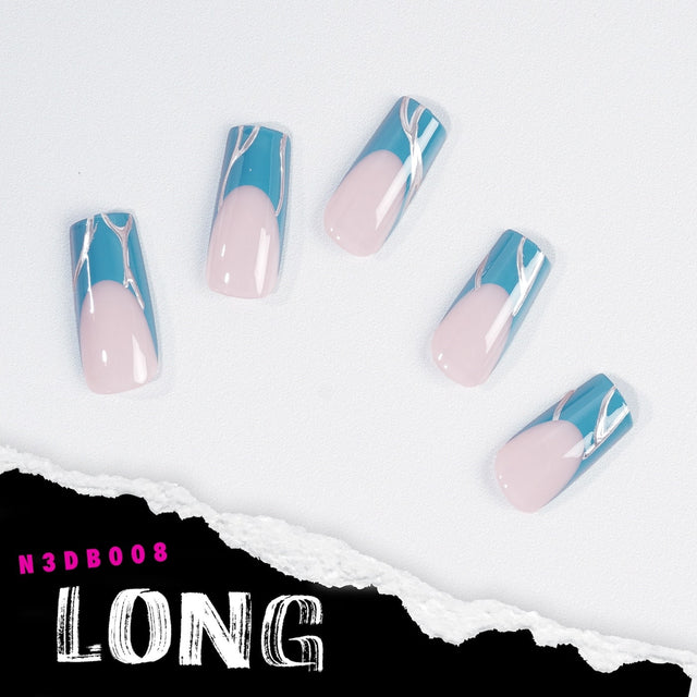 EBIN Press-On Nails Brooklyn Hottie #N3DB008 Long