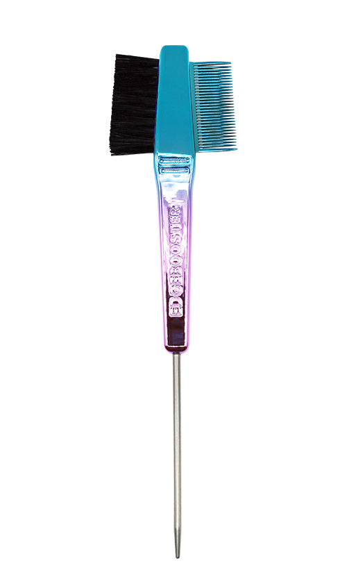 Edge Booster Edge Hair Brush + Comb - Blue & Purple