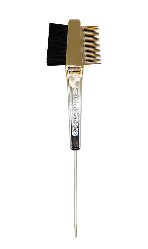 Edge Booster Edge Hair Brush + Comb - Gold & Silver