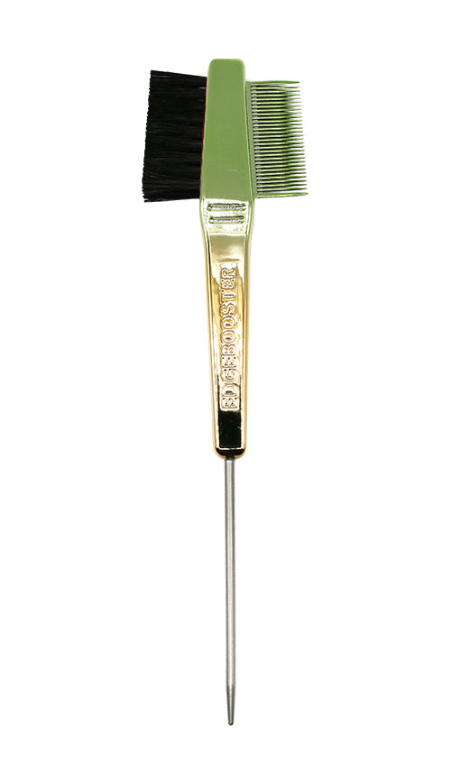 Edge Booster Edge Hair Brush + Comb - Green & Gold