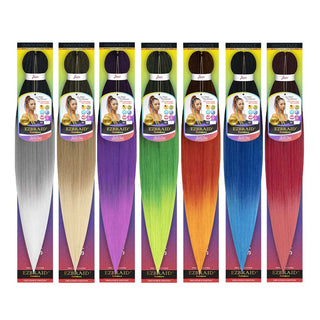 EZBRAID Rainbow 3-Tone Color Pre-Stretched Braid 30"