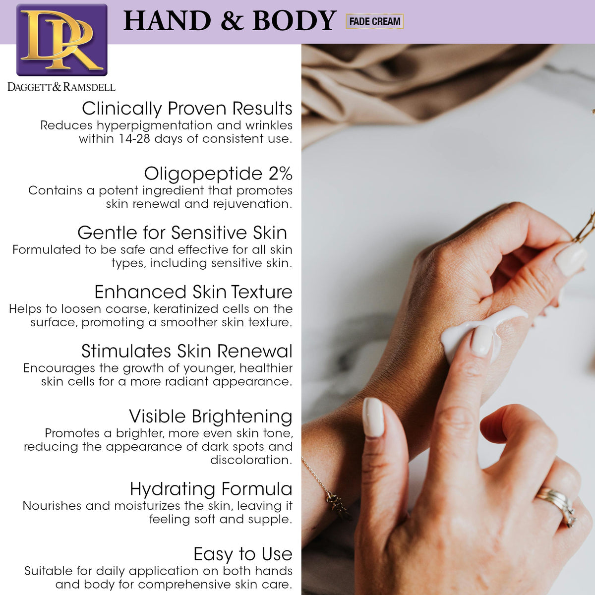 D&R Hand & Body Fade Cream