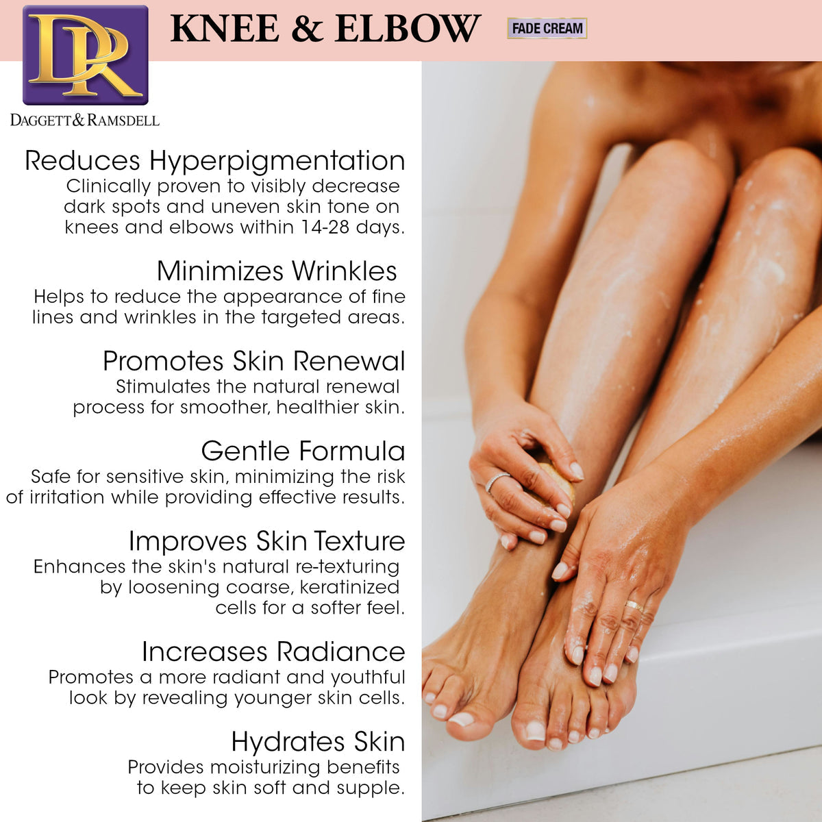 D&R Knee & Elbow Fade Cream - Inventory Blowout