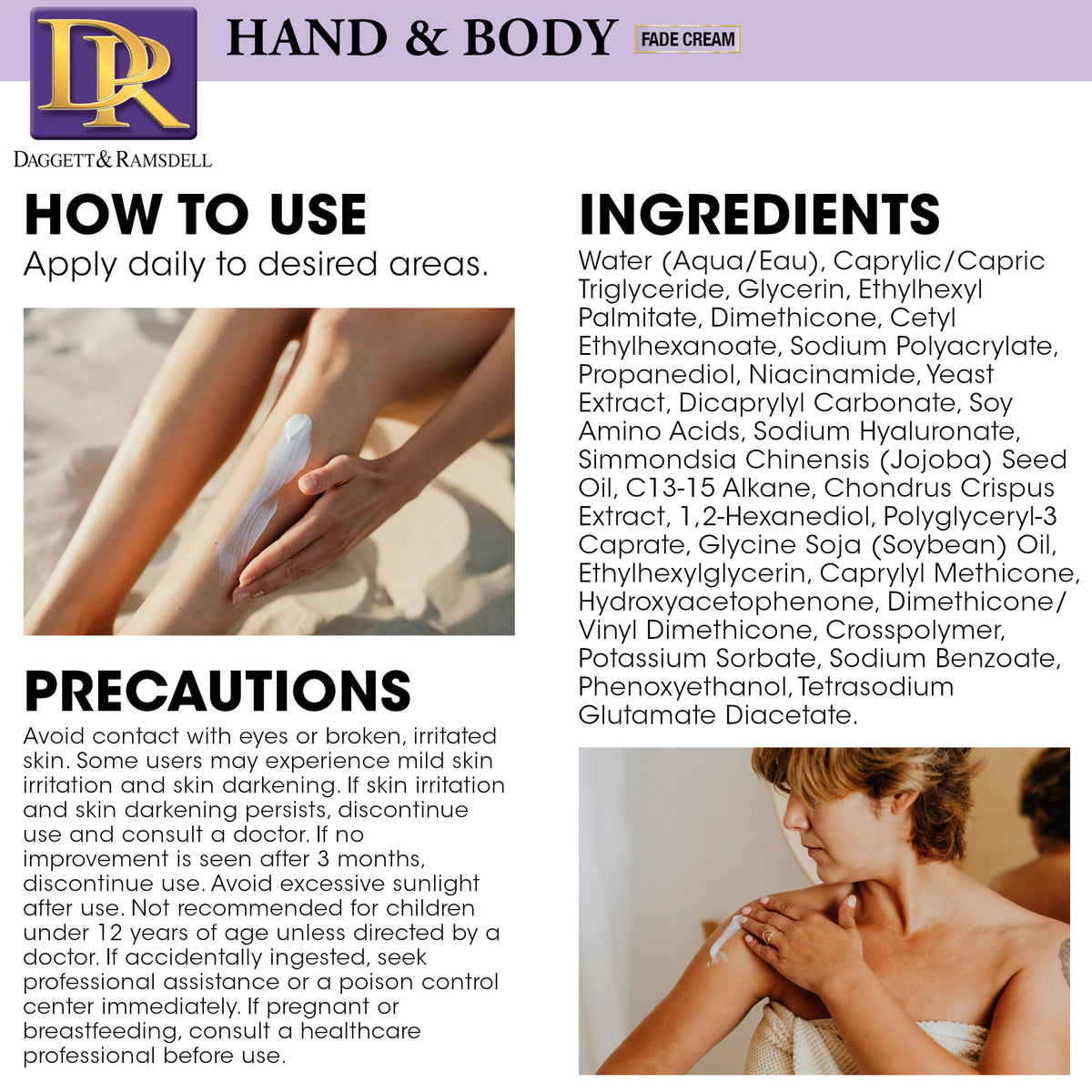 D&R Hand & Body Fade Cream