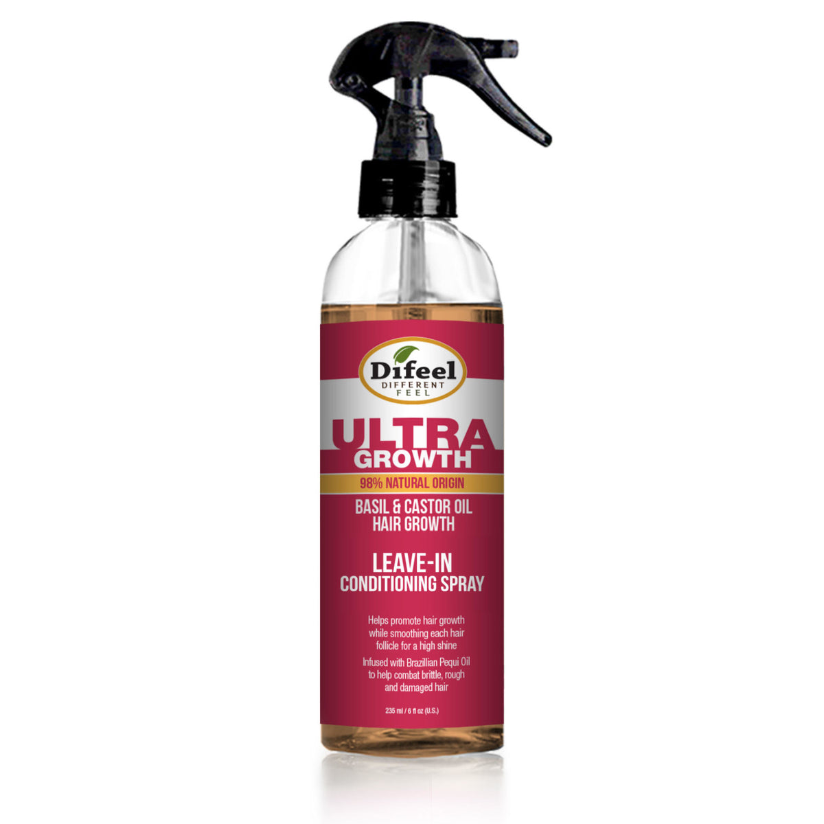 Difeel Ultra Growth Basil & Castor Oil Hair Growth Leave In Conditioning Spray