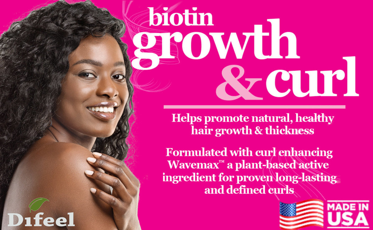 Difeel Biotin Infused Shampoo & Conditioner Combo Packette - Growth & Curl