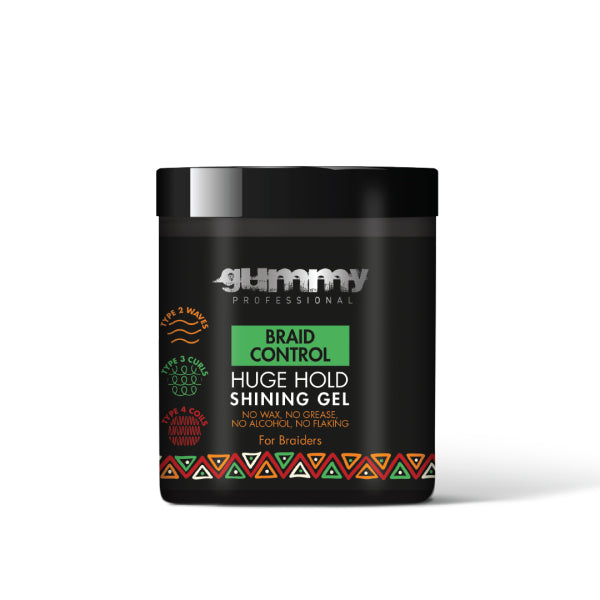 Gummy Professional Braid Control Huge Hold Shining Gel