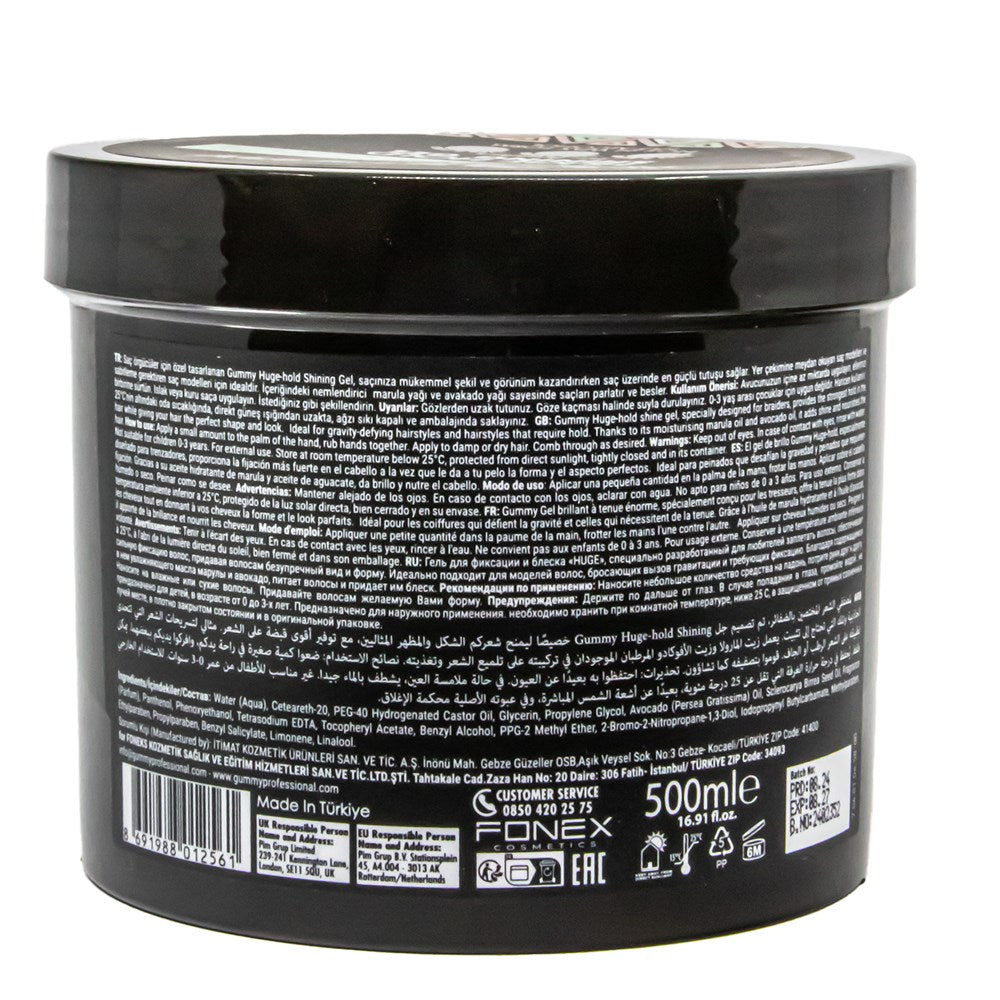 Gummy Professional Braid Control Huge Hold Shining Gel