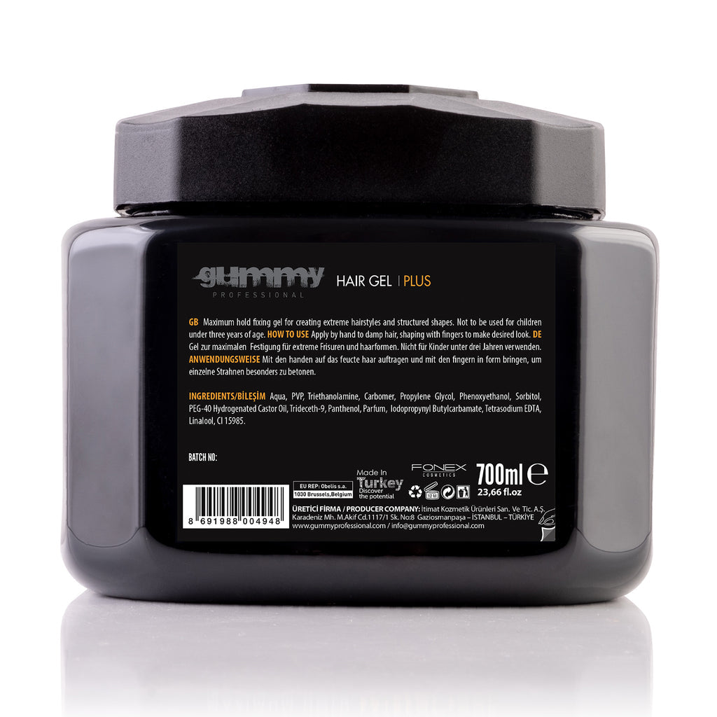Gummy Professional Hair Gel - Plus 23.66oz Open