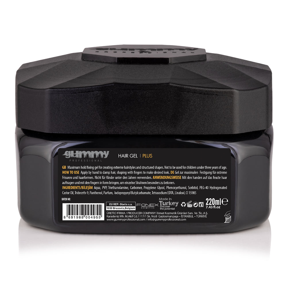 Gummy Professional Hair Gel - Plus Back