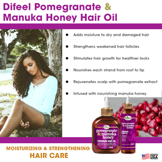 Difeel Pomegranate & Manuka Honey Premium Hair Oil 7.1oz