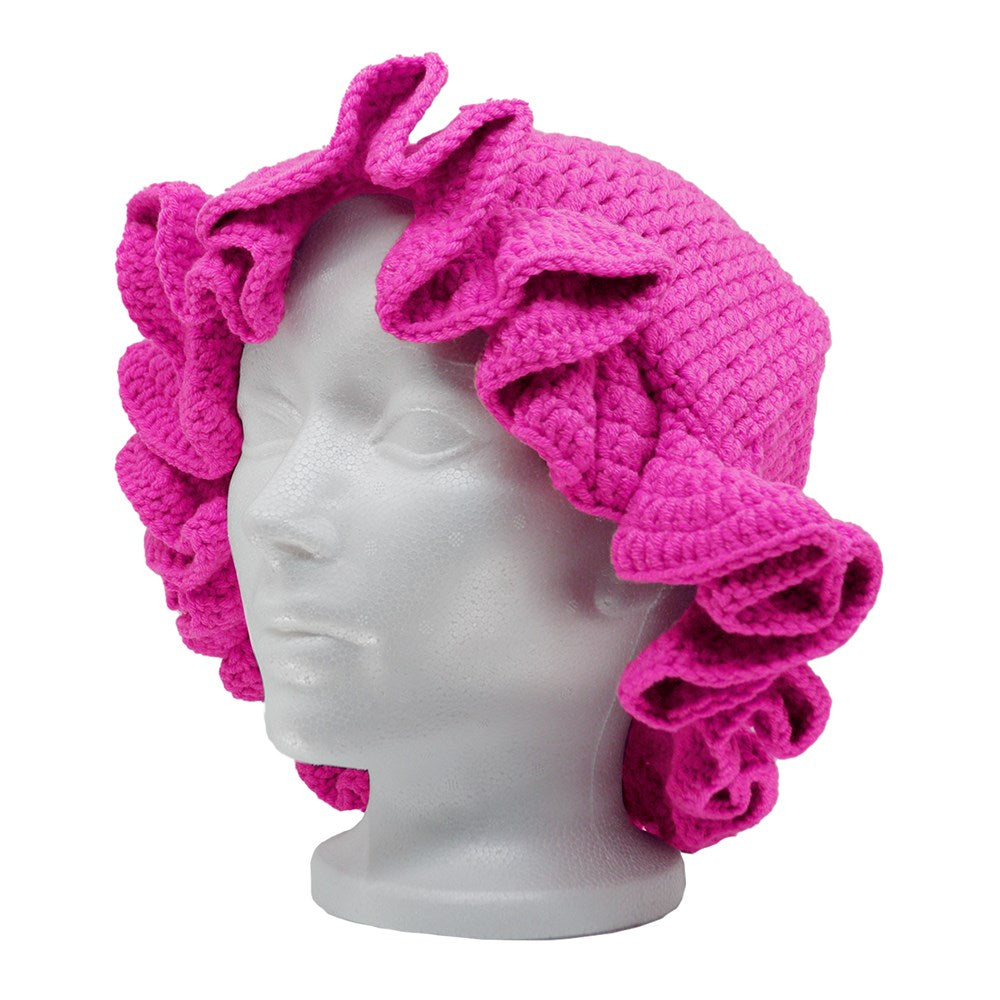 Buy hot-pink Handmade Knitted Bucket Hat