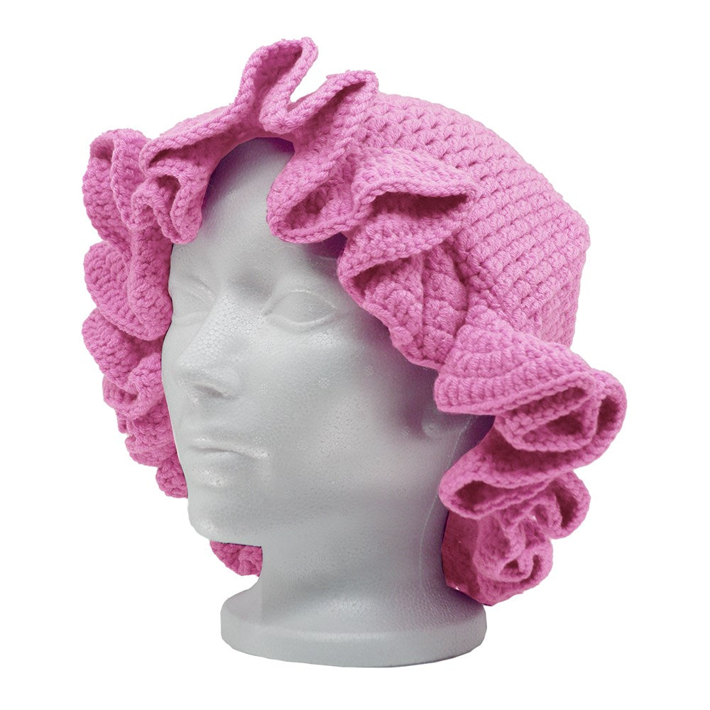 Buy baby-pink Handmade Knitted Bucket Hat