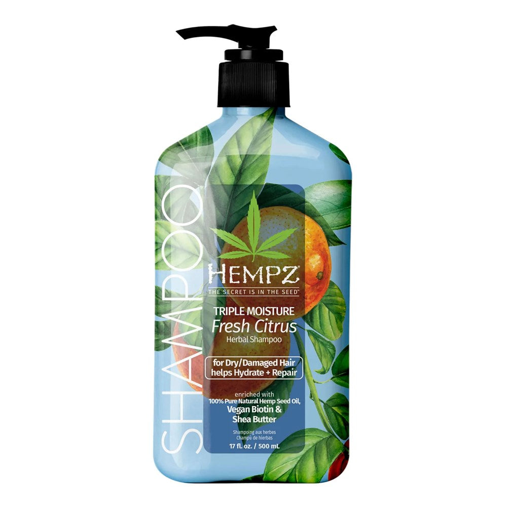 HEMPZ Triple Moisture Herbal Shampoo For Dry & Damaged Hair 17oz