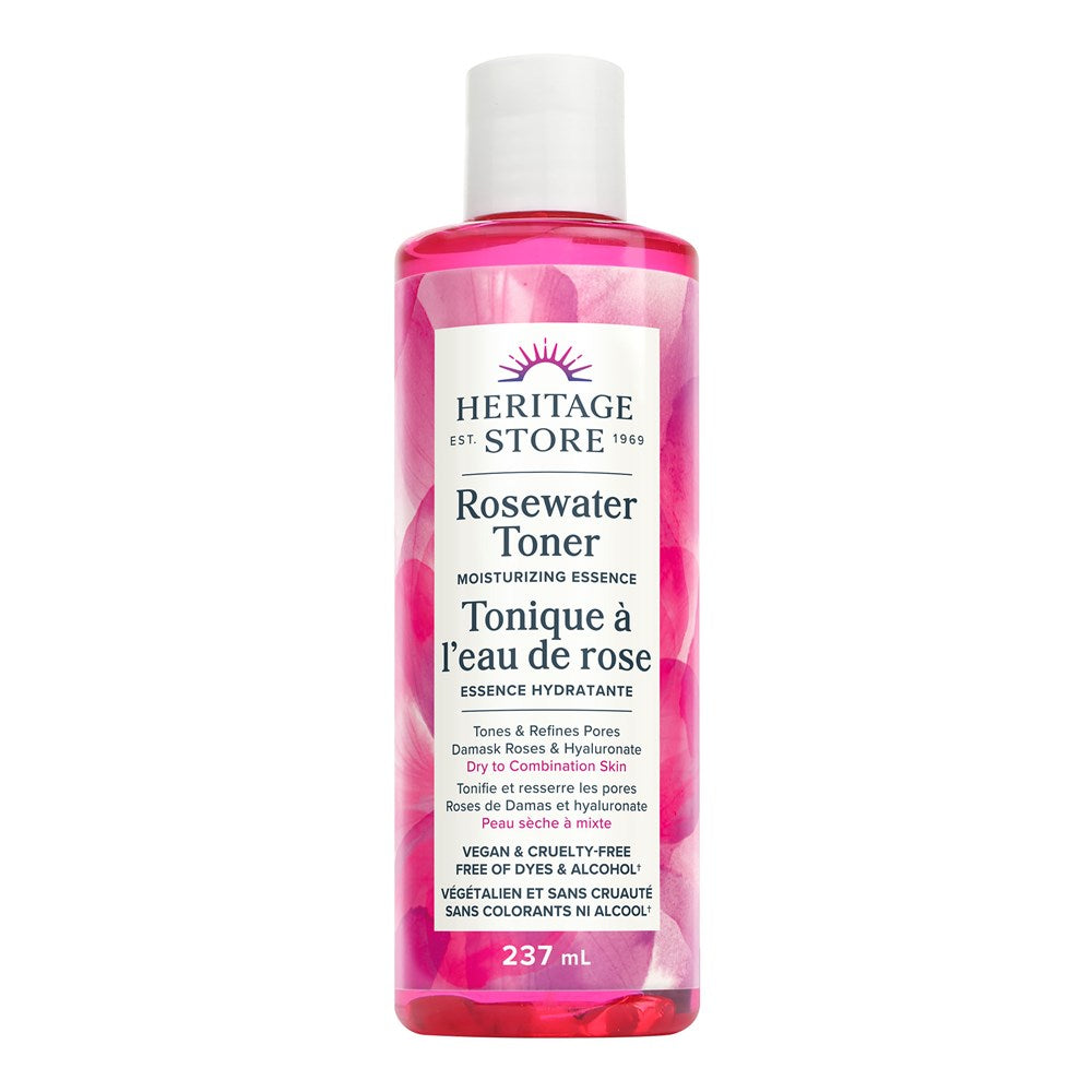 Heritage Store Rosewater Toner Moisturizing Essence 8oz