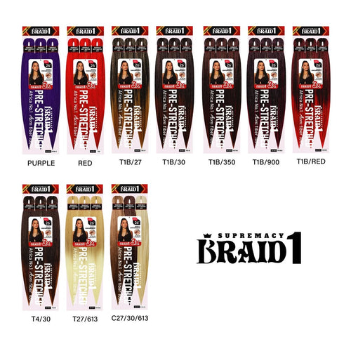 Supremacy Braid1 3X Pre-Stretched Braid 26" (52)