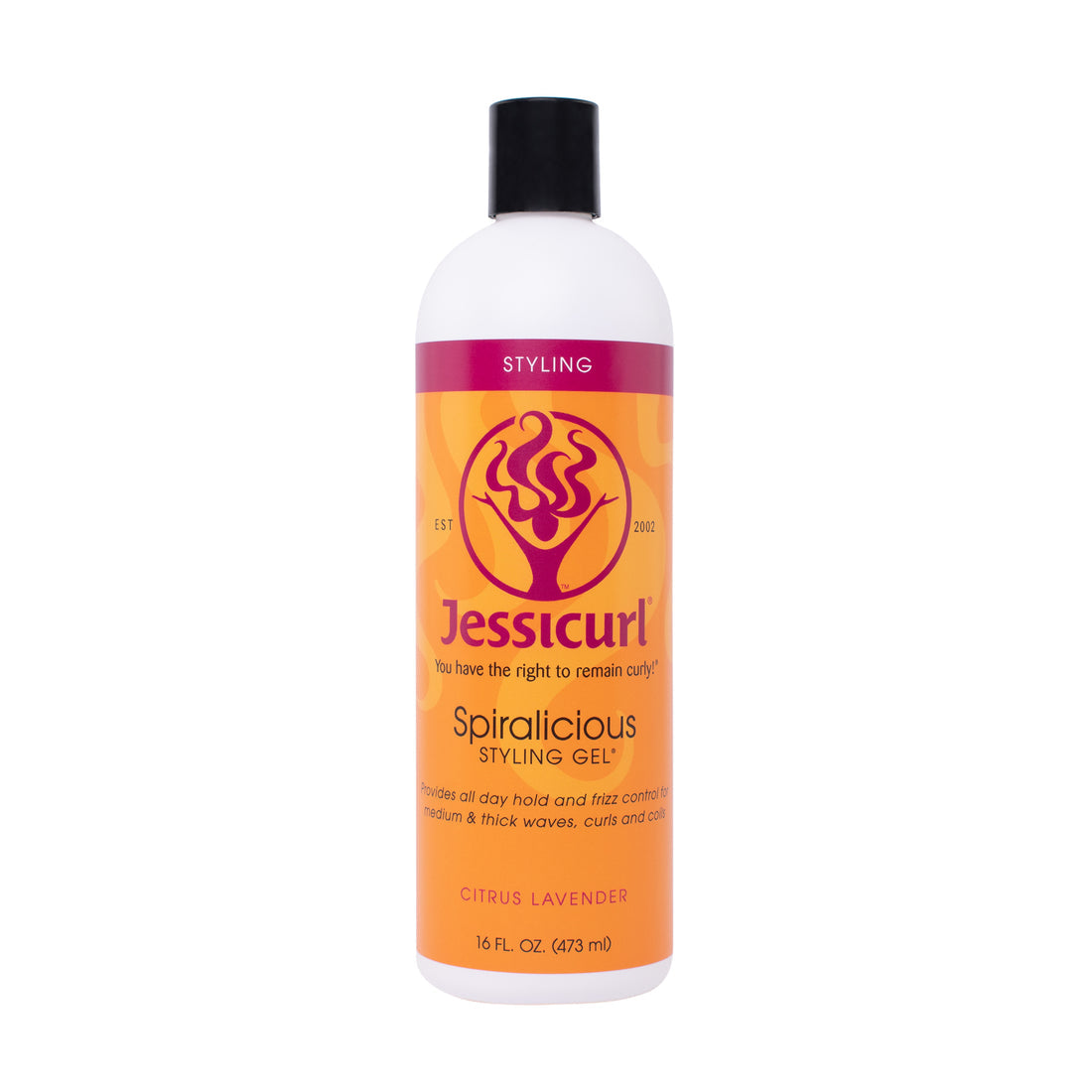 Jessicurl Spiralicious Styling Gel 16oz Citrus Lavender