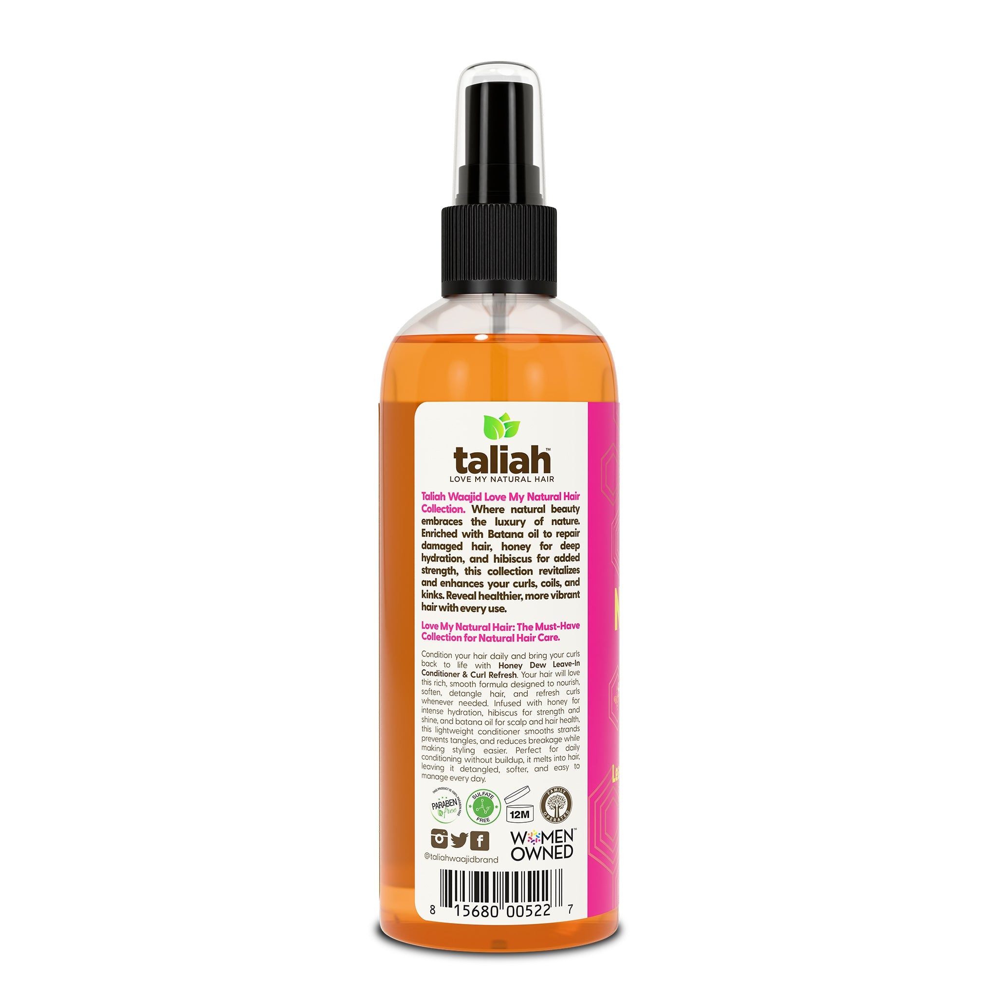 Taliah Waajid Love My Natural Hair Honey Dew Leave-In Conditioner & Curl Refresh