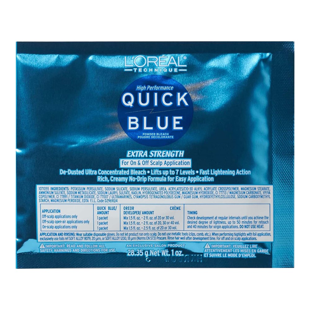 L'Oreal Quick Blue High Performance Powder Lightener Packette