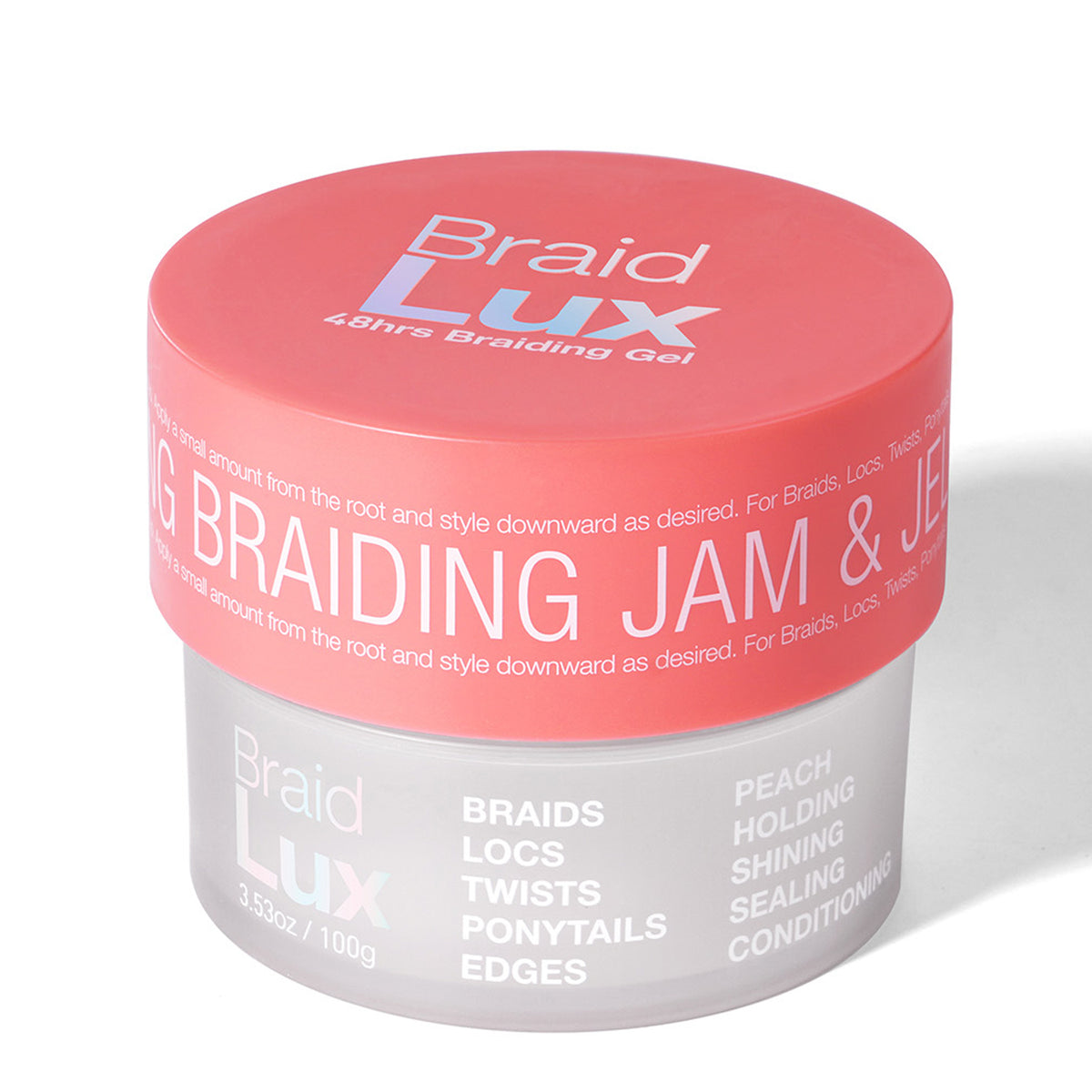 Lux Collection Braid Lux 48hrs Braiding Gel - Peach 3.53oz