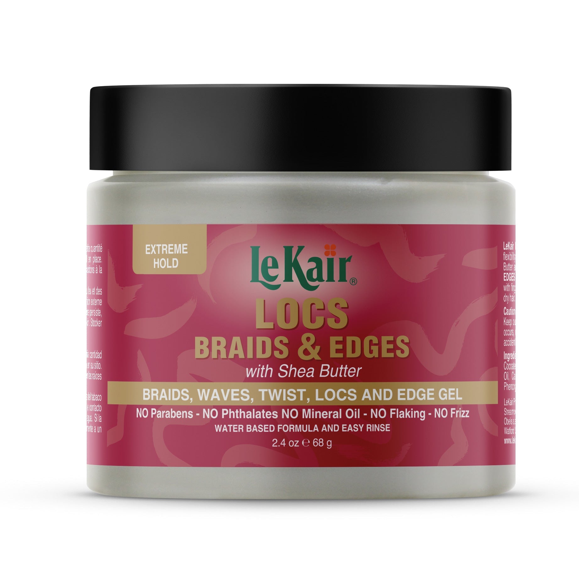 LeKair Locs, Braids & Edges Gel 2.4oz