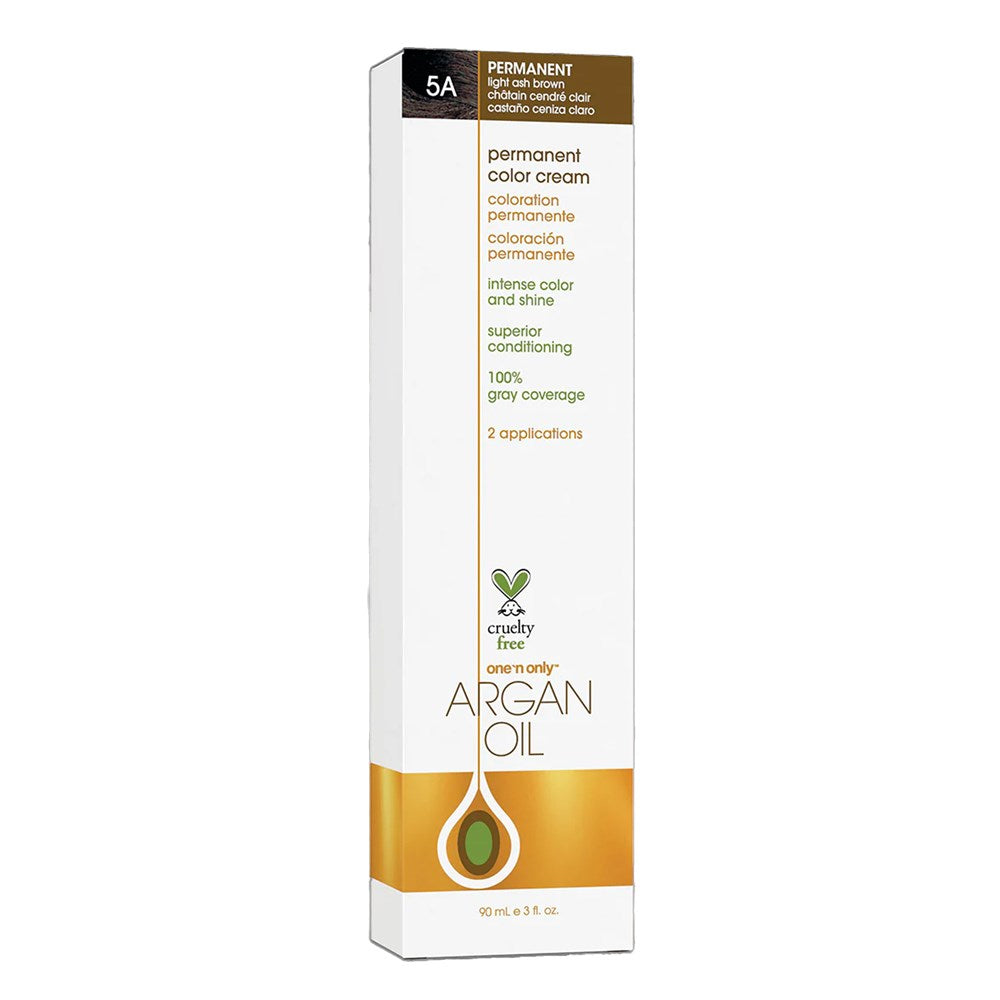 One 'n Only Argan Oil Permanent Hair Color - 5A Light Ash Brown