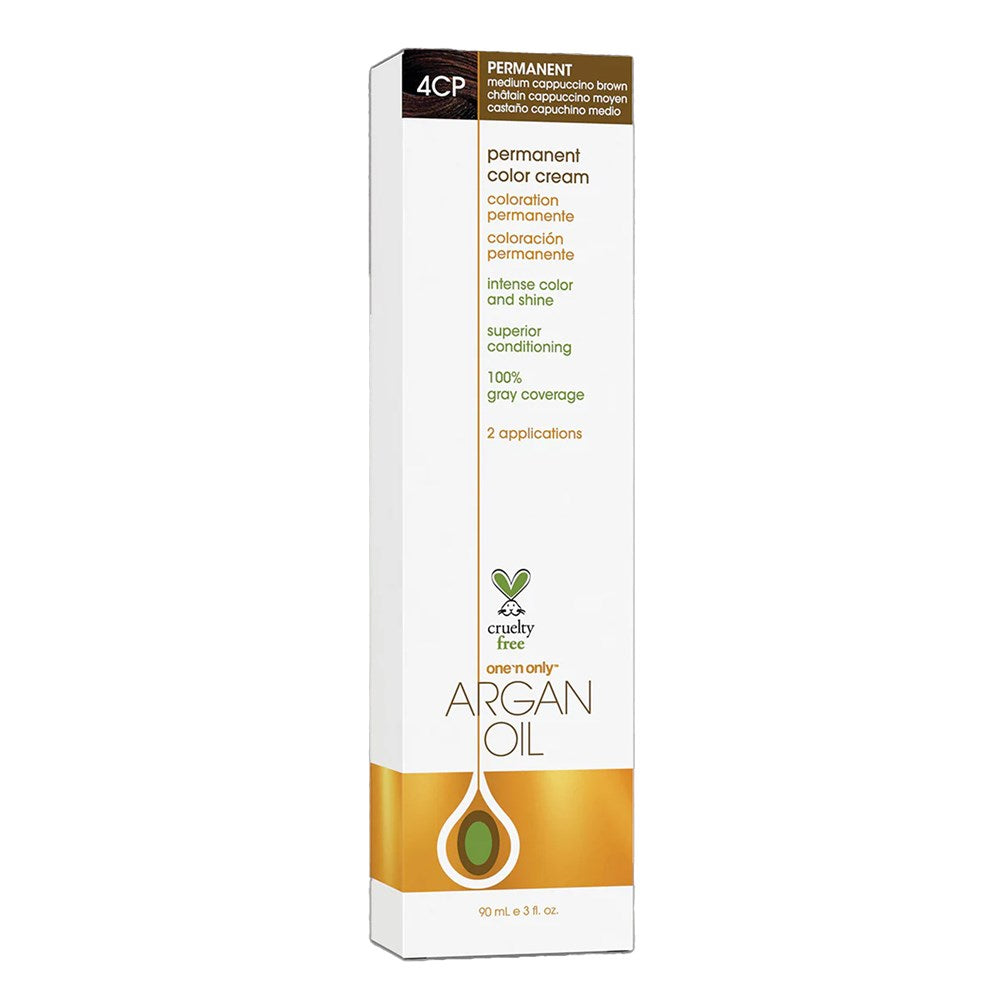 One 'n Only Argan Oil Permanent Hair Color - 4CP Medium Cappuccino Brown