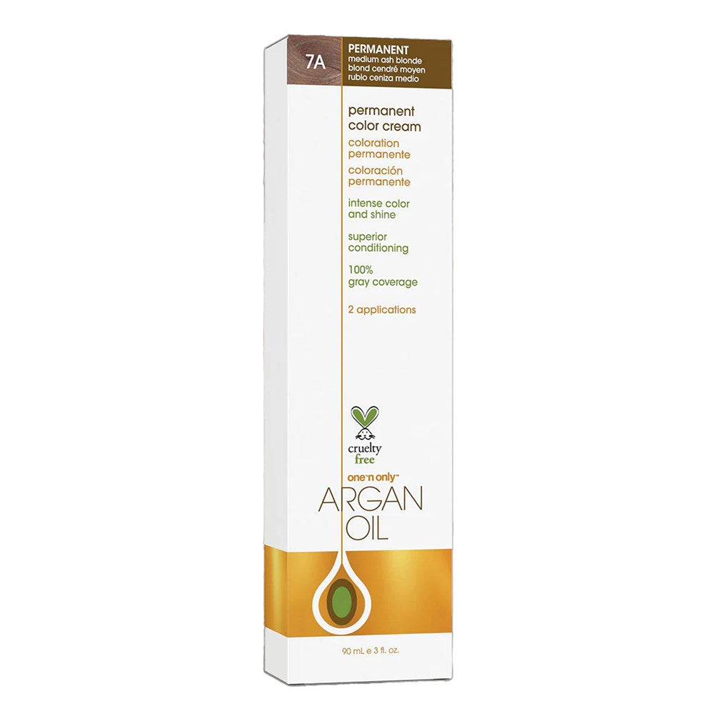 One 'n Only Argan Oil Permanent Hair Color - 7A Medium Ash Blonde