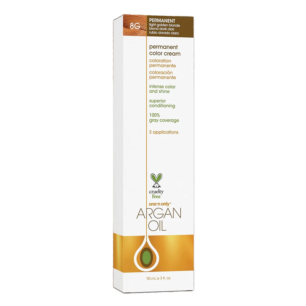 One 'n Only Argan Oil Permanent Hair Color - 8G Light Golden Blonde
