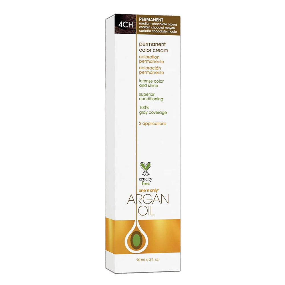 One 'n Only Argan Oil Permanent Hair Color - 4CH Medium Chocolate Brown