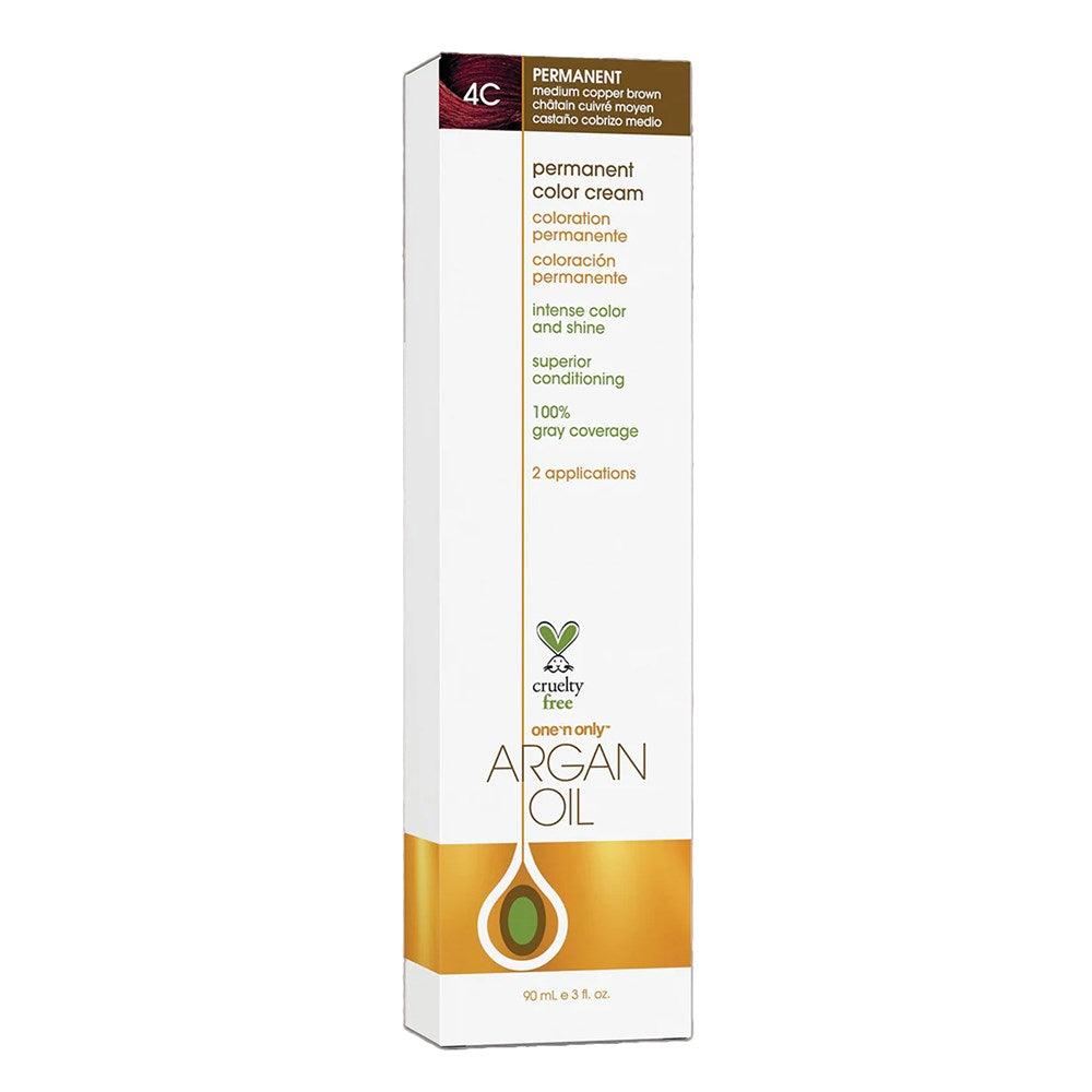 One 'n Only Argan Oil Permanent Hair Color - 4C Medium Copper Brown