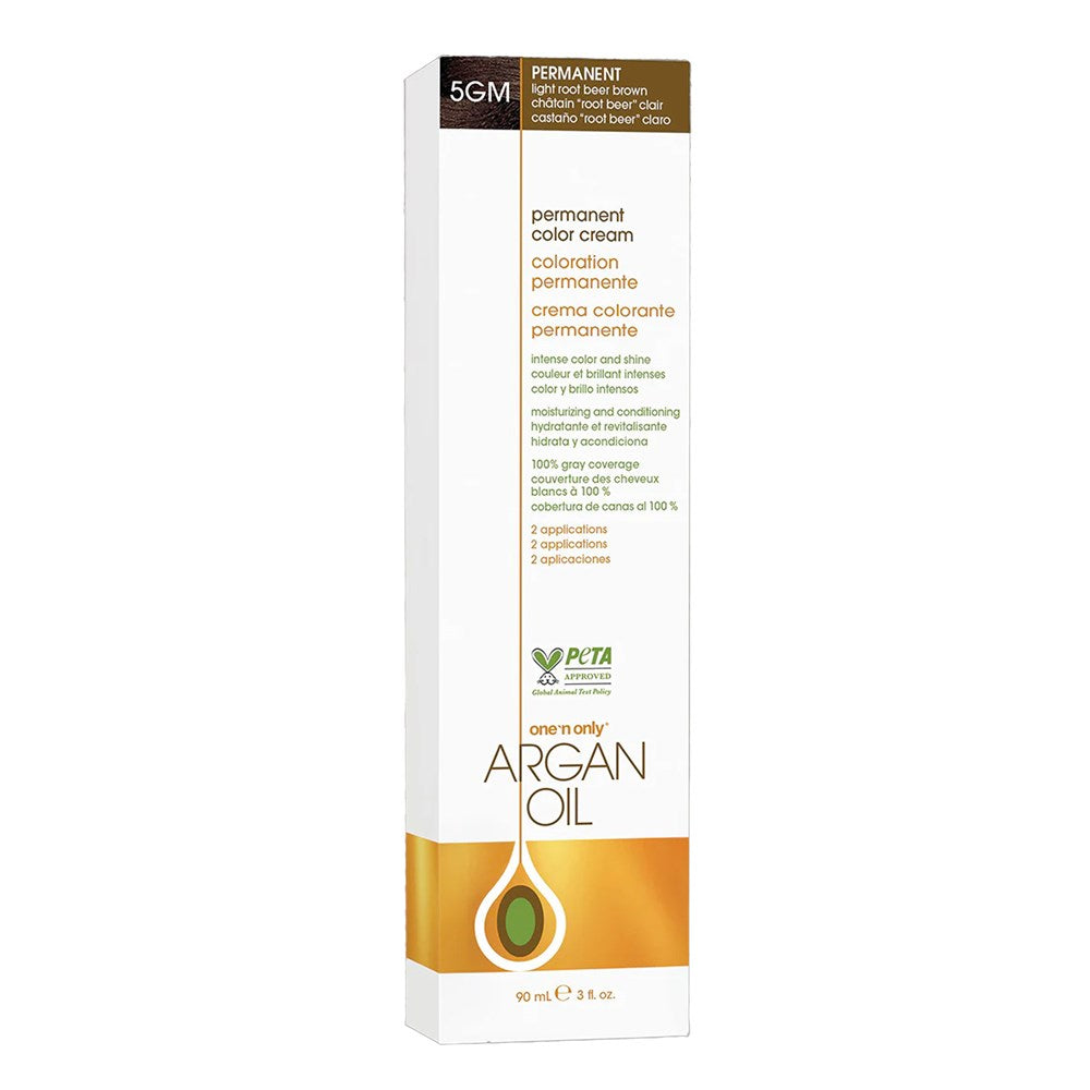 One 'n Only Argan Oil Permanent Hair Color - 5GM Light Root Beer Brown