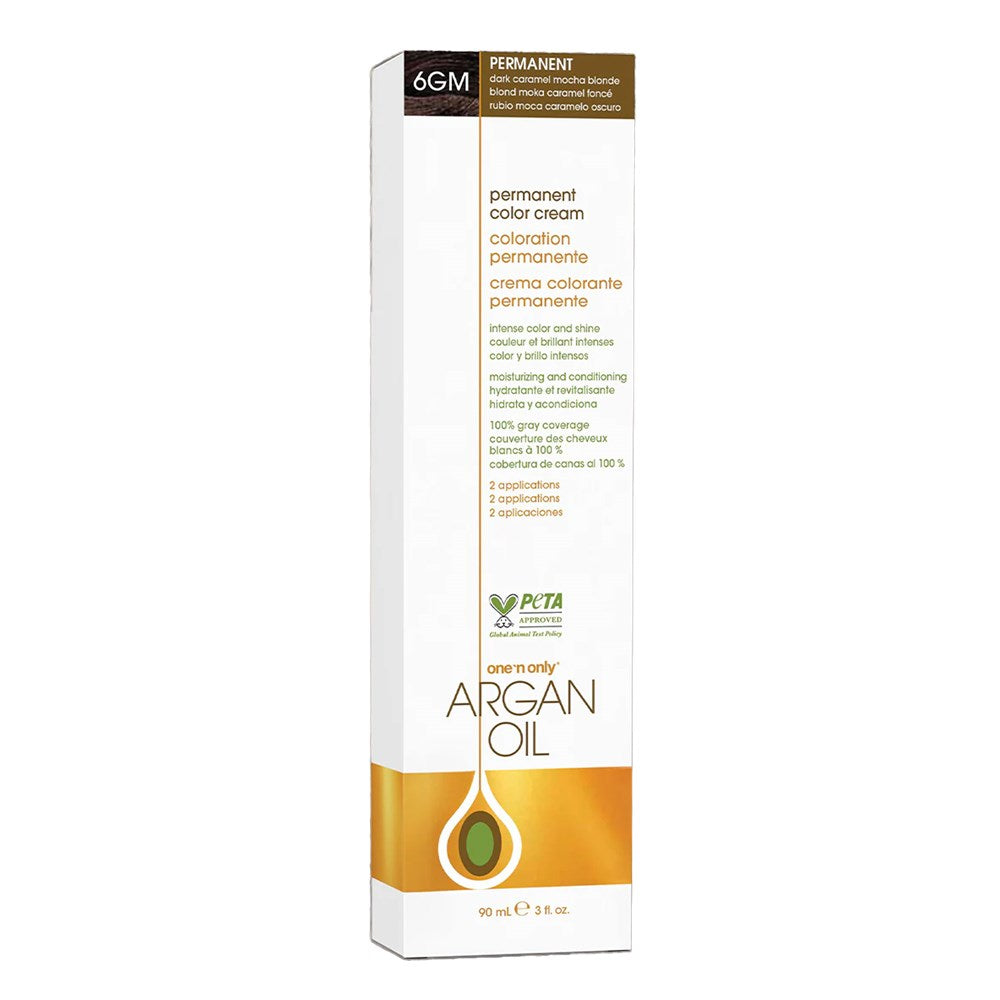 One 'n Only Argan Oil Permanent Hair Color - 6GM Dark Caramel Mocha Blonde