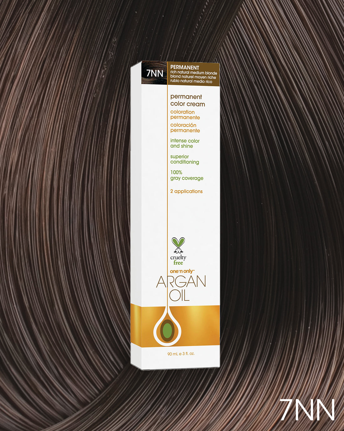 One 'n Only Argan Oil Permanent Hair Color - 7NN Rich Natural Medium Blonde