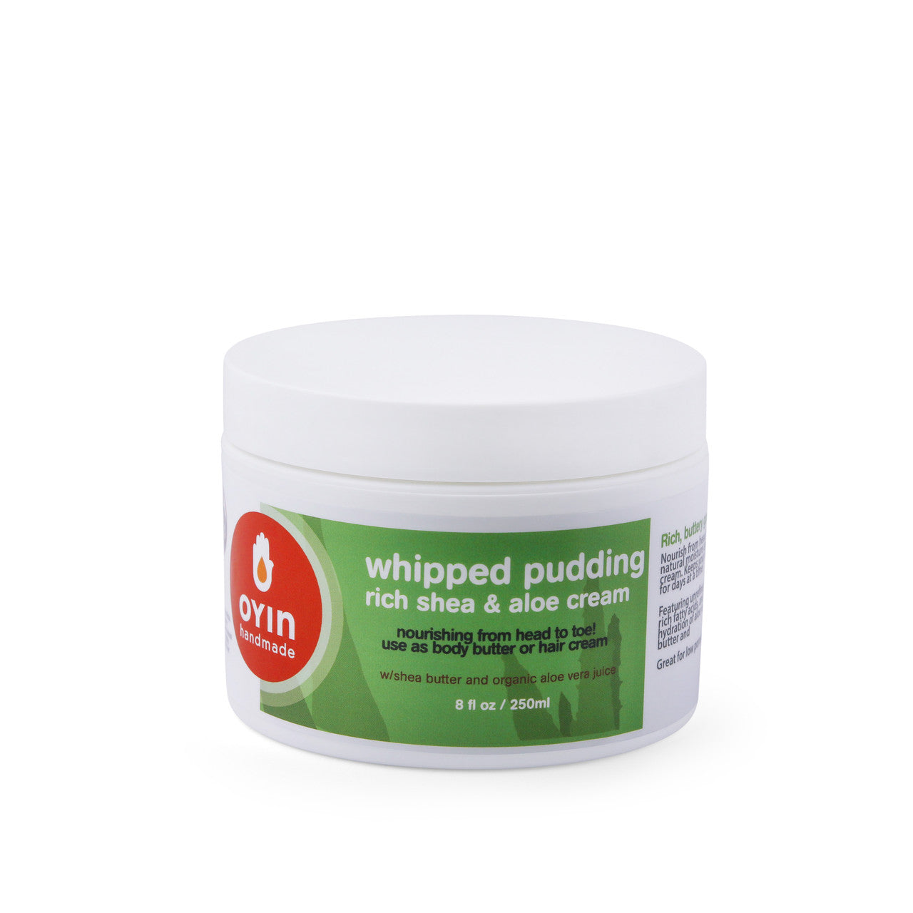 Oyin Handmade Whipped Pudding Rich Shea & Aloe Moisture Cream 8oz