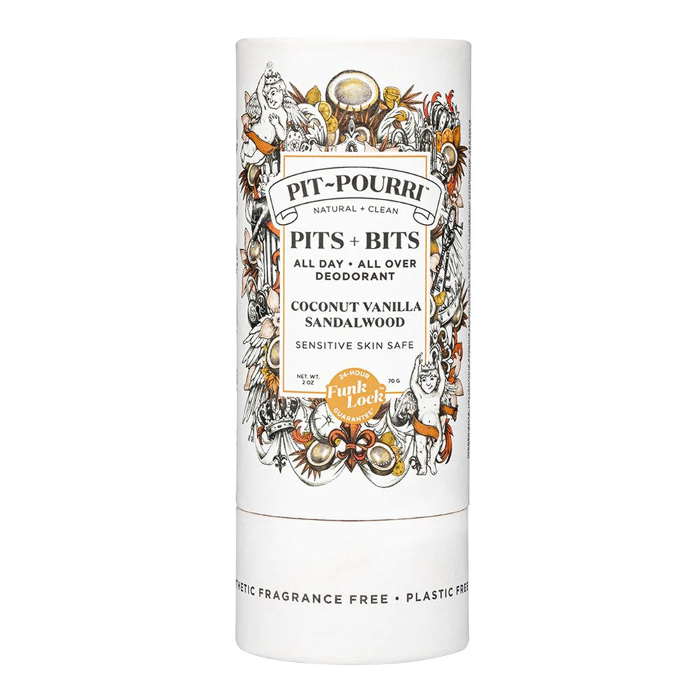 Pit-Pourri Pits + Bits Natural Full Body Deodorant - Coconut, Vanilla & Sandalwood