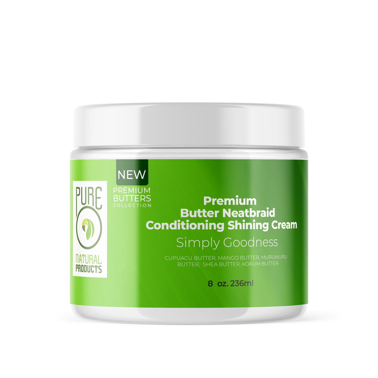 Pure O Premium Butter NeatBraid Conditioning Shining Cream 8oz