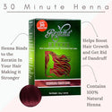 Reshma 30 Minute Henna Semi Permanent Hair Color - Natural Red Wine