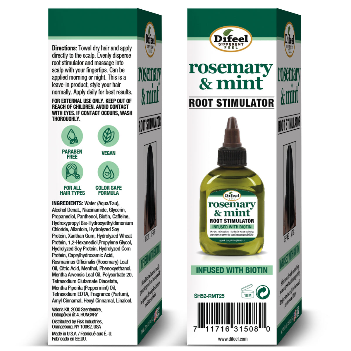 Difeel & Rosemary Mint Leave In Root Stimulator 2.5oz