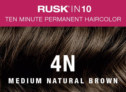 RUSK In 10 Permanent Cream Hair Color - 4N Medium Natural Brown