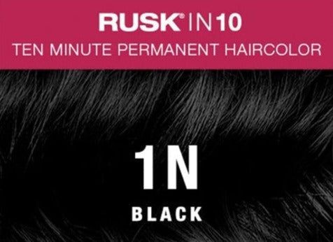 RUSK In 10 Permanent Cream Hair Color - 1N Black