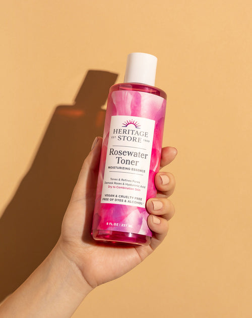 Heritage Store Rosewater Toner Moisturizing Essence 8oz