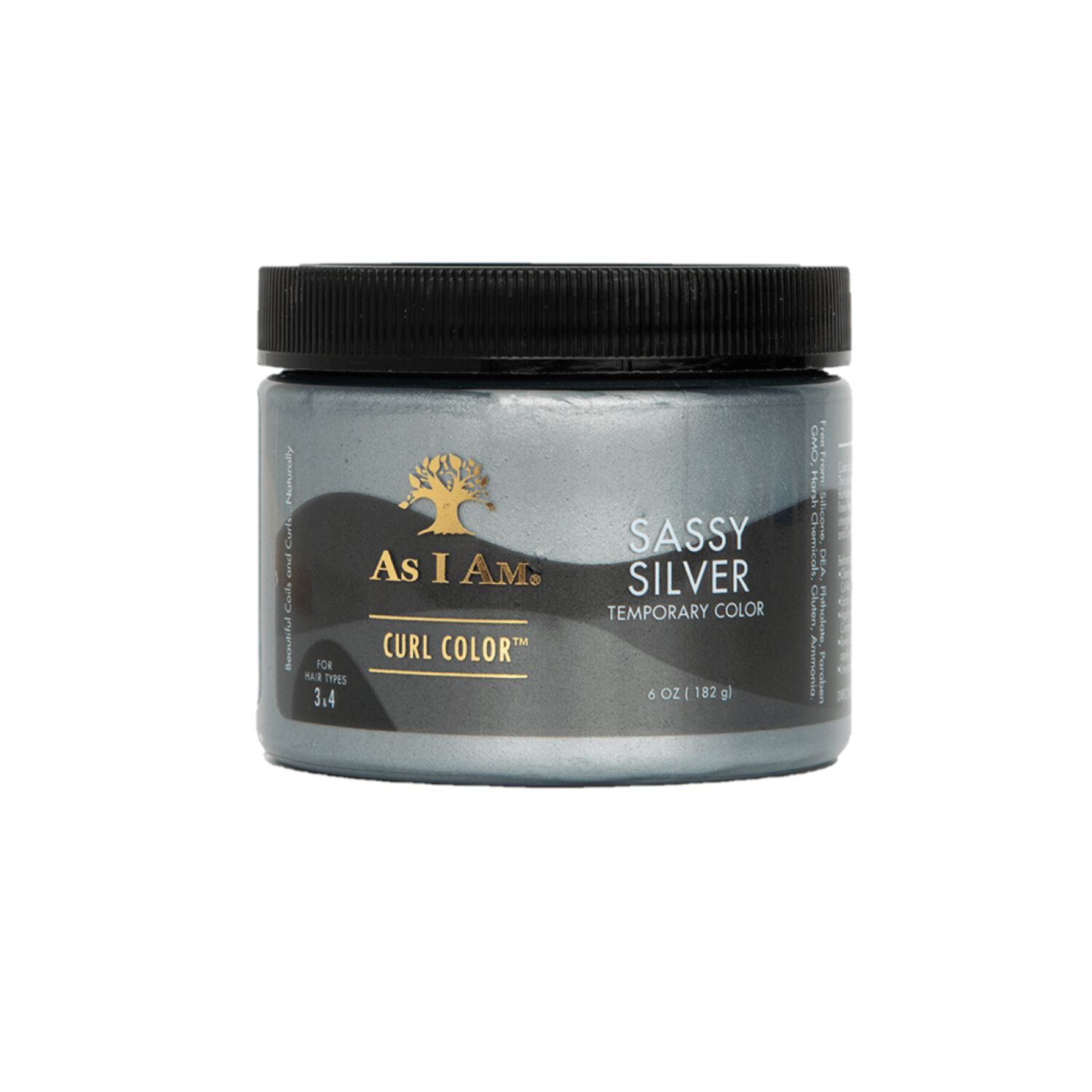 As I Am Curl Color Temporary Hair Color - Sassy Silver - Inventory Blowout