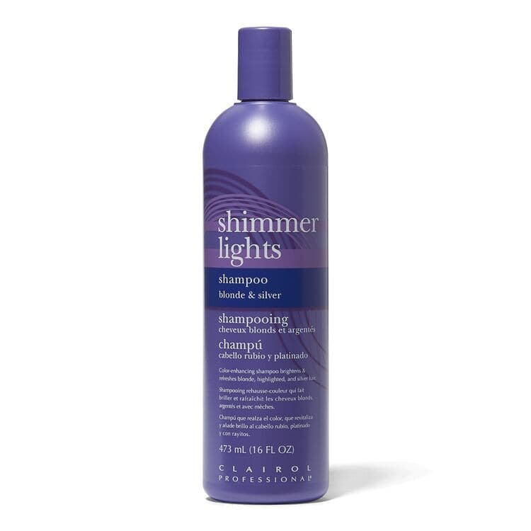 Clairol Professional Shimmer Lights Purple Shampoo for Blonde & Silver Hair 16oz - Deluxe Beauty Supply